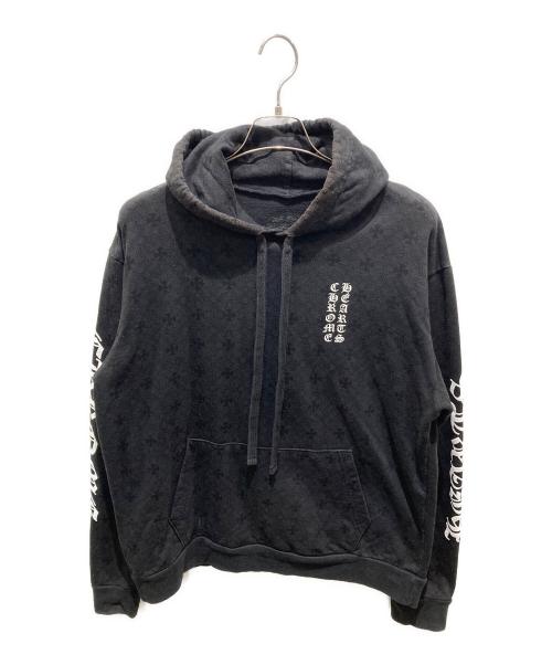 CHROME HEARTS（クロムハーツ）CHROME HEARTS (クロムハーツ) 総柄プリントパーカー ブラック サイズ:Mの古着・服飾アイテム