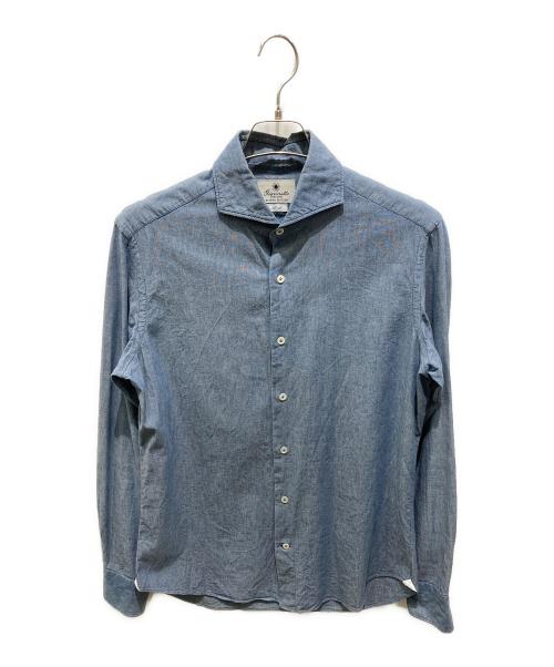 giannetto（ジャンネット）giannetto (ジャンネット) シャンブレーシャツ ブルー サイズ:15 3/4 40の古着・服飾アイテム
