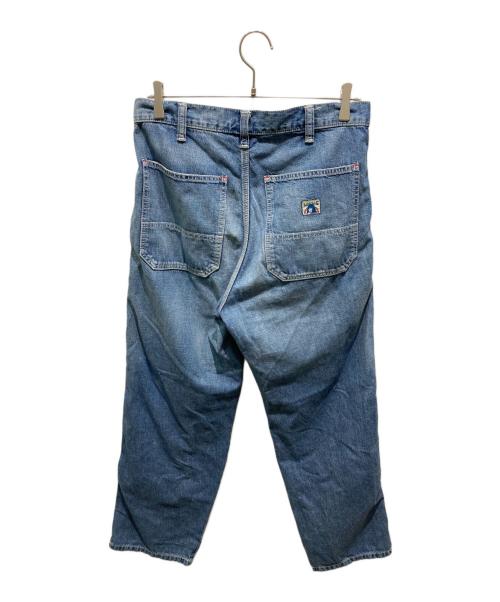 Hysteric Glamour（ヒステリックグラマー）Hysteric Glamour (ヒステリックグラマー) SMILEアップリケ リメイクペインターデニムパンツ インディゴ サイズ:Sの古着・服飾アイテム