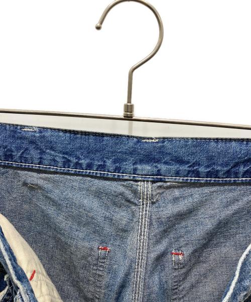 Hysteric Glamour（ヒステリックグラマー）Hysteric Glamour (ヒステリックグラマー) SMILEアップリケ リメイクペインターデニムパンツ インディゴ サイズ:Sの古着・服飾アイテム