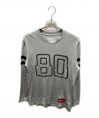 SUPREMEシュプリーム）の古着「FOOTBALL L/S TEE」｜グレー