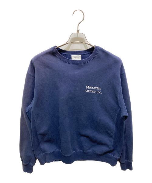 MERCEDES ANCHOR INC（メルセデス アンカー インク）mercedes anchor inc (メルセデス アンカー インク) クルーネックスウェット ネイビー サイズ:Ｌの古着・服飾アイテム