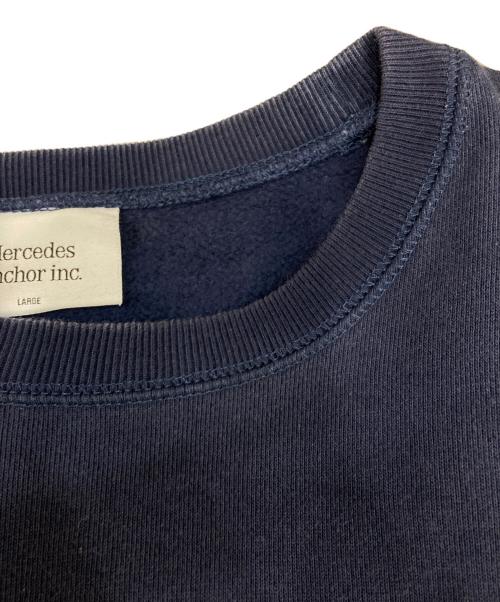 MERCEDES ANCHOR INC（メルセデス アンカー インク）mercedes anchor inc (メルセデス アンカー インク) クルーネックスウェット ネイビー サイズ:Ｌの古着・服飾アイテム