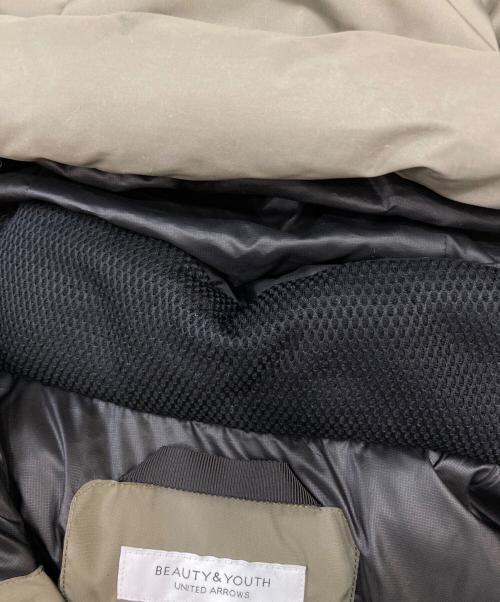 BEAUTY&YOUTH（ビューティーアンドユース）BEAUTY&YOUTH (ビューティーアンドユース) KOMATSU (コマツ) BY “小松マテーレ” ナイロン アライドダウンジャケット グリーン サイズ:XLの古着・服飾アイテム