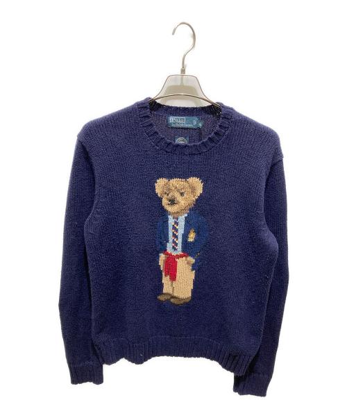 POLO RALPH LAUREN（ポロ・ラルフローレン）POLO RALPH LAUREN (ポロ・ラルフローレン) ポロベアニット ネイビー サイズ:Mの古着・服飾アイテム