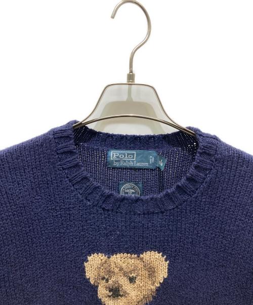 POLO RALPH LAUREN（ポロ・ラルフローレン）POLO RALPH LAUREN (ポロ・ラルフローレン) ポロベアニット ネイビー サイズ:Mの古着・服飾アイテム