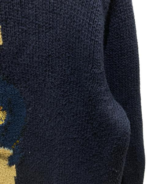 POLO RALPH LAUREN（ポロ・ラルフローレン）POLO RALPH LAUREN (ポロ・ラルフローレン) ポロベアニット ネイビー サイズ:Mの古着・服飾アイテム
