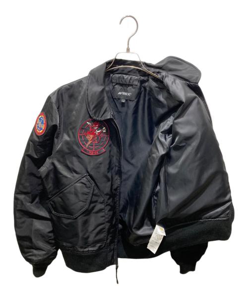 AVIREX（アヴィレックス）AVIREX (アヴィレックス) フライトジャケット ブラック サイズ:Lの古着・服飾アイテム