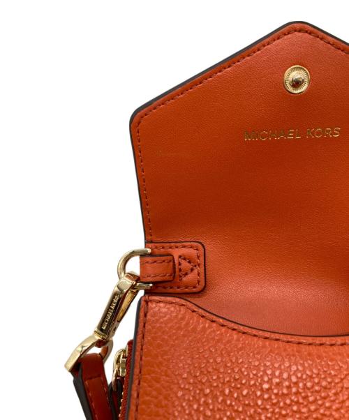 MICHAEL KORS（マイケル・コース）MICHAEL KORS (マイケル・コース) コイン フォーン クロスボディ オレンジの古着・服飾アイテム