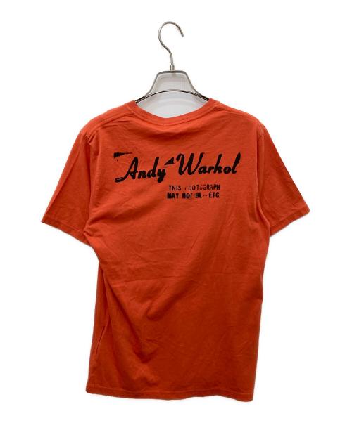 Andy Warhol by HYSTERIC GLAMOUR（アンディーウォーホルバイヒステリックグラマー）Andy Warhol by HYSTERIC GLAMOUR (アンディーウォーホルバイヒステリックグラマー) プリントTシャツ オレンジ サイズ:Ｍの古着・服飾アイテム