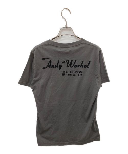 Andy Warhol by HYSTERIC GLAMOUR（アンディーウォーホルバイヒステリックグラマー）Andy Warhol by HYSTERIC GLAMOUR (アンディーウォーホルバイヒステリックグラマー) プリントTシャツ グレー サイズ:Ｍの古着・服飾アイテム