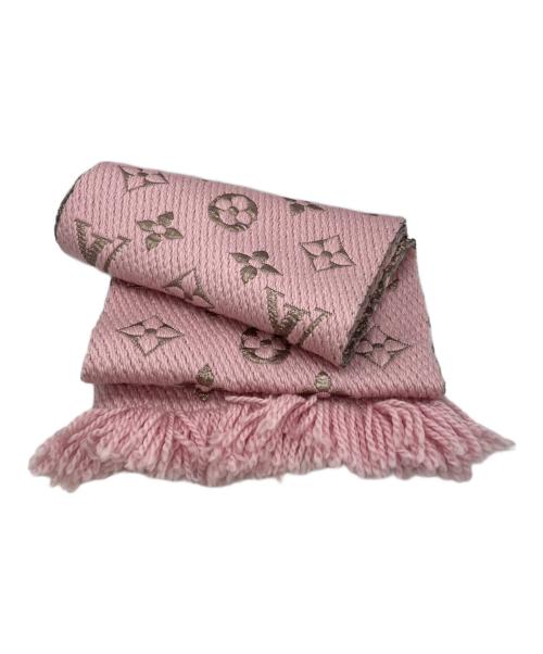 LOUIS VUITTON（ルイ ヴィトン）LOUIS VUITTON (ルイ ヴィトン) エシャルプ ロゴマニア シャイン ピンクの古着・服飾アイテム