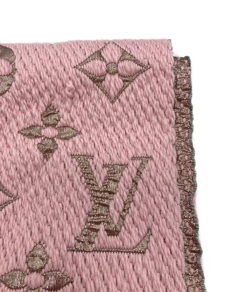 LOUIS VUITTON（ルイ ヴィトン）LOUIS VUITTON (ルイ ヴィトン) エシャルプ ロゴマニア シャイン ピンクの古着・服飾アイテム
