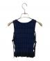 AMERI (アメリ) MEDI PURIPURI SHORT KNIT TOP ネイビー サイズ:F：6000円