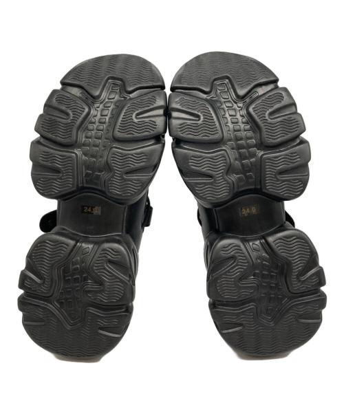 MARY QUANT（マリークヮント）MARY QUANT (マリークヮント) PUBLUX (パブリュクス) クロスコード バレエ スニーカー/メリージェーン スニーカー ブラック サイズ:24の古着・服飾アイテム