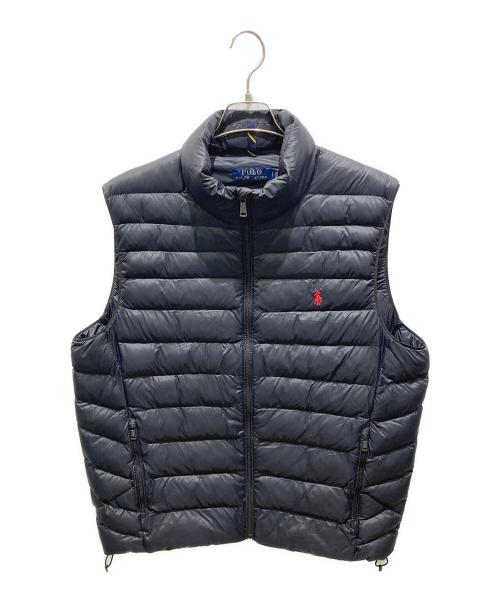 POLO RALPH LAUREN（ポロ・ラルフローレン）POLO RALPH LAUREN (ポロ・ラルフローレン) 中綿ベスト ネイビー サイズ:Lの古着・服飾アイテム