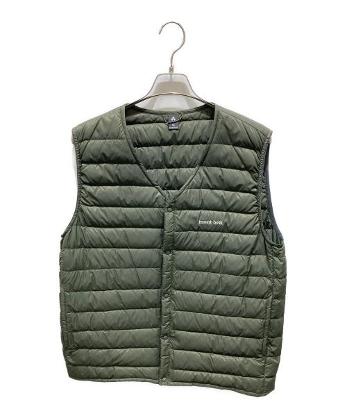 mont-bell（モンベル）mont-bell (モンベル) スペリオダウンVネックベスト カーキ サイズ:XLの古着・服飾アイテム