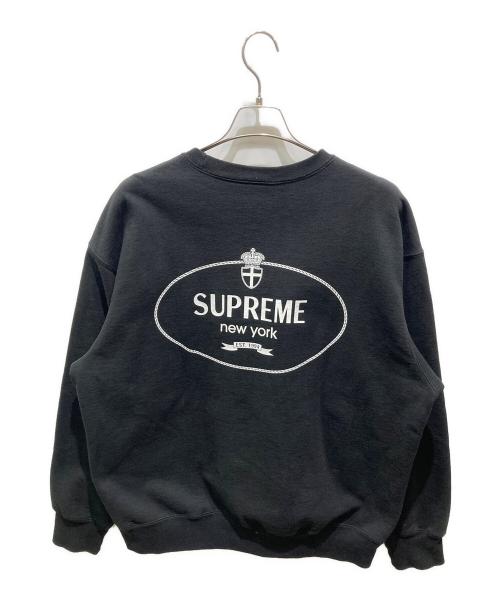 SUPREME（シュプリーム）SUPREME (シュプリーム) CREST CREWNECK ブラック サイズ:Lの古着・服飾アイテム