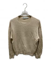 COMME des GARCONS HOMME（コムデギャルソン オム）の古着「リネンクルーネックニット」｜ベージュ