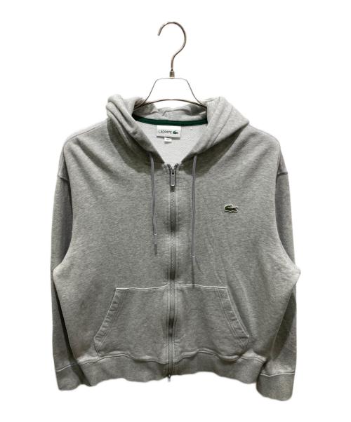 LACOSTE（ラコステ）LACOSTE (ラコステ) プレミアムスウェットジップフーディー グレー サイズ:Ｌの古着・服飾アイテム