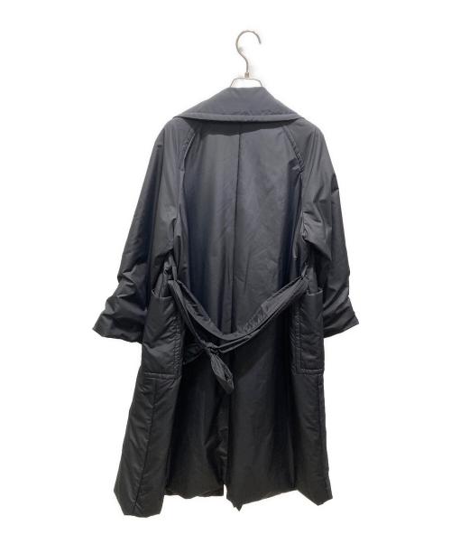 BALLSEY（ボールジィ）BALLSEY (ボールジィ) パデットタフタ ベルテッドコート ブラック サイズ:34の古着・服飾アイテム