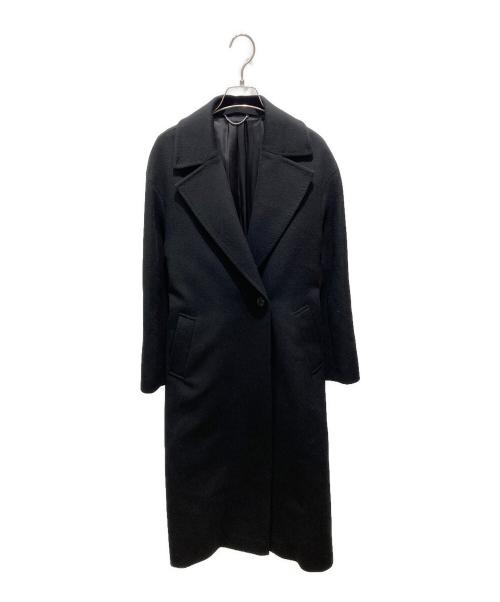 23区（ニジュウサンク）23区 (ニジュウサンク) ウールカシミヤロングコート ブラック サイズ:38の古着・服飾アイテム