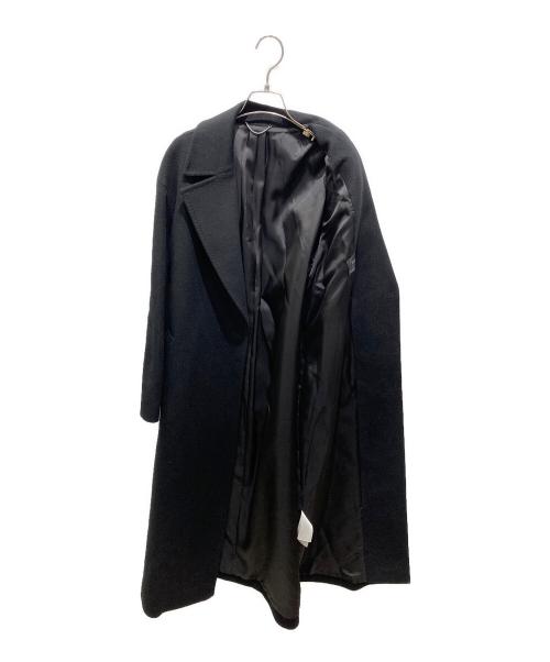 23区（ニジュウサンク）23区 (ニジュウサンク) ウールカシミヤロングコート ブラック サイズ:38の古着・服飾アイテム