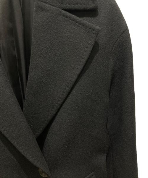23区（ニジュウサンク）23区 (ニジュウサンク) ウールカシミヤロングコート ブラック サイズ:38の古着・服飾アイテム