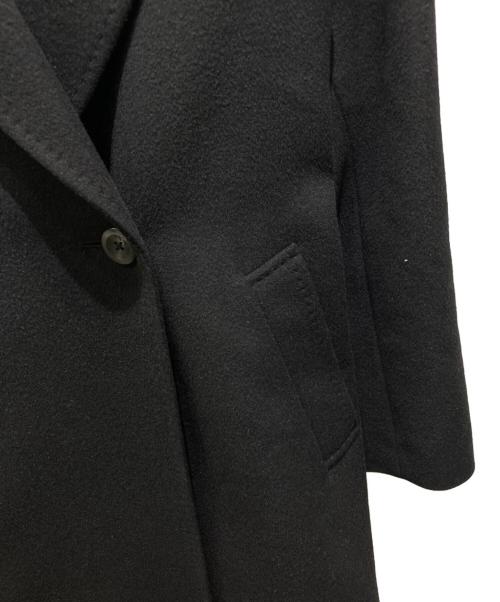 23区（ニジュウサンク）23区 (ニジュウサンク) ウールカシミヤロングコート ブラック サイズ:38の古着・服飾アイテム