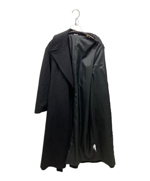 Snidel（スナイデル）Snidel (スナイデル) カシミヤ30％混ベーシックコート ブラック サイズ:1の古着・服飾アイテム