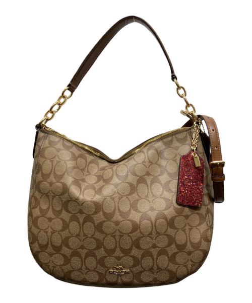 COACH（コーチ）COACH (コーチ) ワンショルダーバッグ ベージュの古着・服飾アイテム