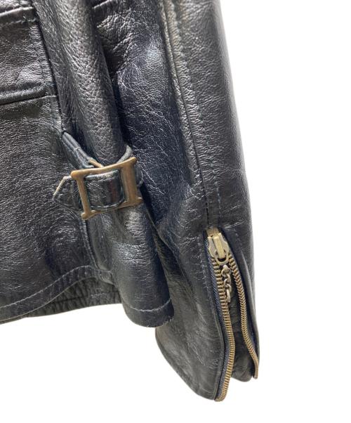 AVIREX（アヴィレックス）AVIREX (アヴィレックス) トラッカーライダース レザージャケット ブラック サイズ:38の古着・服飾アイテム