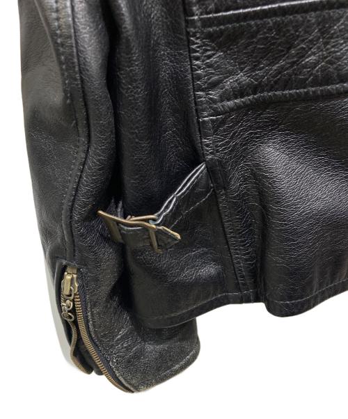 AVIREX（アヴィレックス）AVIREX (アヴィレックス) トラッカーライダース レザージャケット ブラック サイズ:38の古着・服飾アイテム