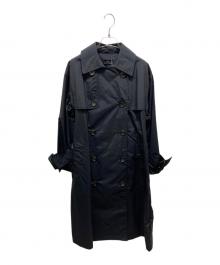 WCJ（ダブルシージェイ）の古着「撥水ロングコートトレンチコート」｜ブラック