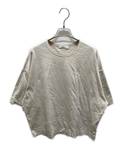 ebure（エブール）ebure (エブール) 超長綿スーピマコットンクルーネックオーバーサイズカットソー ベージュ サイズ:38の古着・服飾アイテム