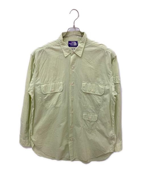 THE NORTHFACE PURPLELABEL（ザ・ノースフェイス パープルレーベル）THE NORTHFACE PURPLELABEL (ザ・ノースフェイス パープルレーベル) Field L/S Shirt グリーン サイズ:Lの古着・服飾アイテム