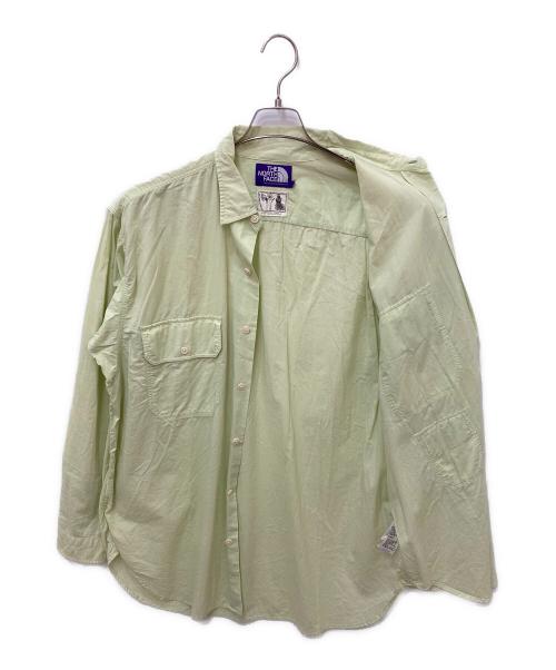 THE NORTHFACE PURPLELABEL（ザ・ノースフェイス パープルレーベル）THE NORTHFACE PURPLELABEL (ザ・ノースフェイス パープルレーベル) Field L/S Shirt グリーン サイズ:Lの古着・服飾アイテム