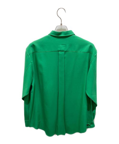 mb（エムビー）MB (エムビー) 尾州ウールシャツ グリーン サイズ:Ｍの古着・服飾アイテム