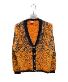 DIESEL（ディーゼル）の古着「ニットカーディガン」｜オレンジ