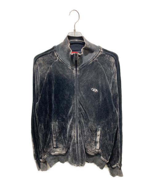 DIESEL（ディーゼル）DIESEL (ディーゼル) ベロアジャケット ブラック サイズ:XSの古着・服飾アイテム