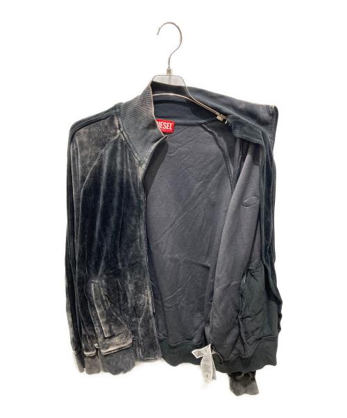 DIESEL（ディーゼル）DIESEL (ディーゼル) ベロアジャケット ブラック サイズ:XSの古着・服飾アイテム