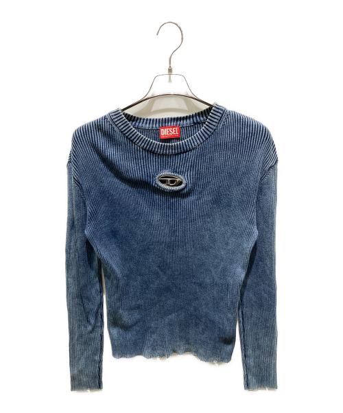 DIESEL（ディーゼル）DIESEL (ディーゼル) リブニット ブルー サイズ:Sの古着・服飾アイテム