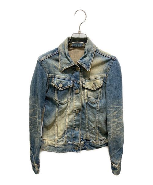 Hysteric Glamour（ヒステリックグラマー）Hysteric Glamour (ヒステリックグラマー) バックデザインデニムジャケット ブルー サイズ:FREEの古着・服飾アイテム