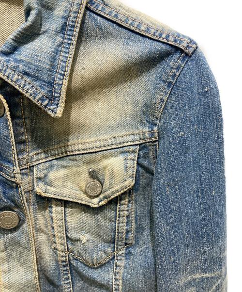 Hysteric Glamour（ヒステリックグラマー）Hysteric Glamour (ヒステリックグラマー) バックデザインデニムジャケット ブルー サイズ:FREEの古着・服飾アイテム