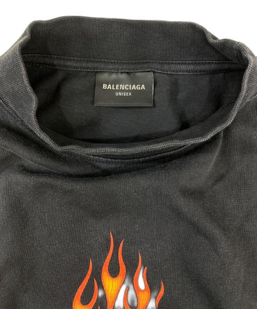 BALENCIAGA（バレンシアガ）BALENCIAGA (バレンシアガ) 24SS FLAME SHORT SLEEVE T-SHIRT ブラック サイズ:2の古着・服飾アイテム