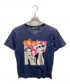 Hysteric Glamourヒステリックグラマー）の古着「プリントTシャツ」｜ネイビー