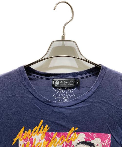 Hysteric Glamour（ヒステリックグラマー）Hysteric Glamour (ヒステリックグラマー) プリントTシャツ ネイビー サイズ:Ｍの古着・服飾アイテム