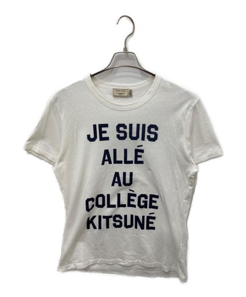 maison kitsune（メゾンキツネ）maison kitsune (メゾンキツネ) 半袖カットソー ホワイト サイズ:Ｍの古着・服飾アイテム