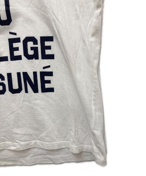 maison kitsune（メゾンキツネ）maison kitsune (メゾンキツネ) 半袖カットソー ホワイト サイズ:Ｍの古着・服飾アイテム