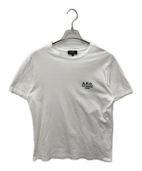A.P.C.（アーペーセー）A.P.C. (アーペーセー) 半袖カットソー ホワイト サイズ:Ｍの古着・服飾アイテム